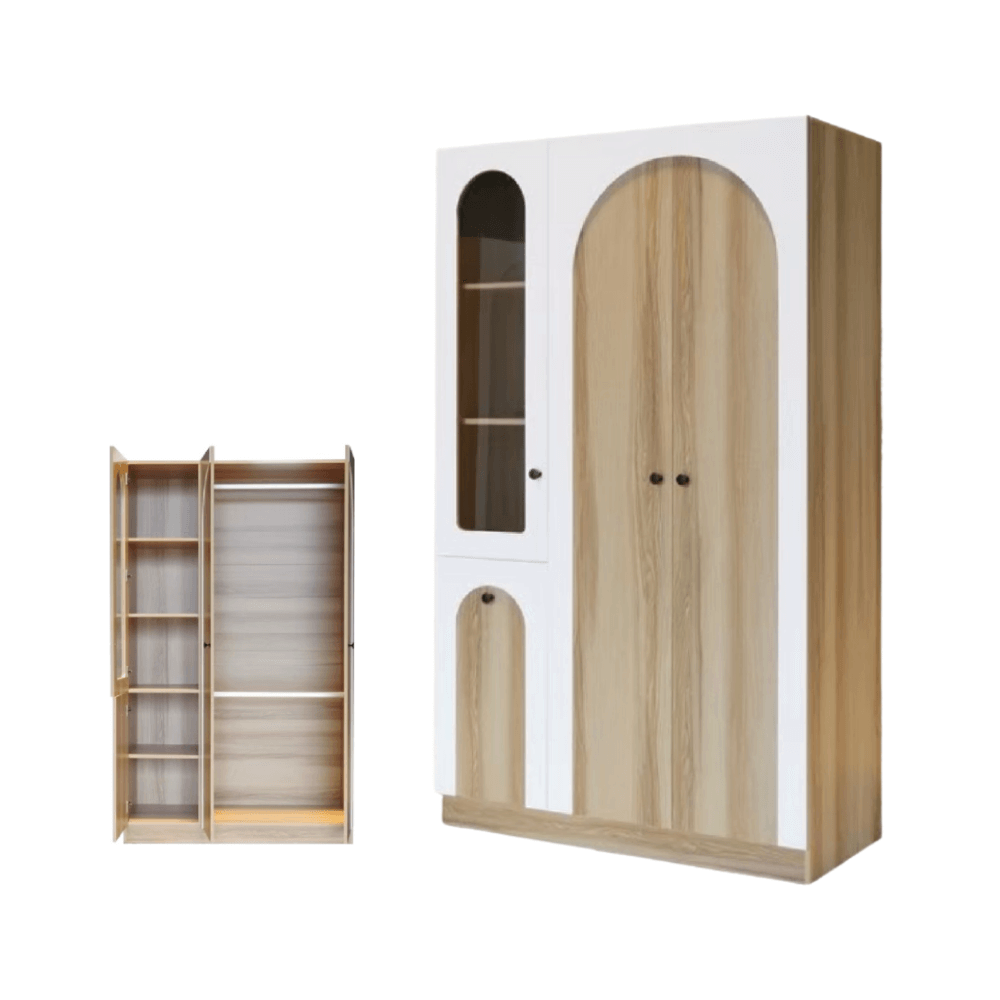 ชุดห้องนอน 3.5 ฟุต WISDOM DESIGN FURNITURE รุ่น ARISTA 3 สี แอช/ขาว_4
